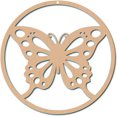thumbnail image 3 of 12inch Butterfly Torus Wall Art Laser Cut Wooden Wall Sculpture Home Decor Sacred Geometry Meditation Spiritual Symbol Unfinished, 3 of 8