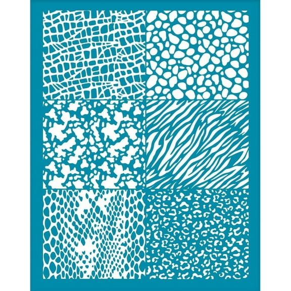 4x5 Inch Clay Stencils Leopard Pattern Silk Screen for Polymer Clay Animal Leopard Silk Screen Stencils Mesh Transfer Stencils Animal Theme Mesh Stencil for Polymer Clay Jewelry Making DIY