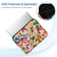 thumbnail image 2 of FORMRS 13"-13.3" Laptop Sleeve Protective Case Soft Carrying Quilted Computer Bag Cover, Pink Colorful Circles, 2 of 7