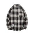 thumbnail image 1 of Camisa A Cuadros Camisa A Cuadros De Manga Larga Abrigo A Cuadros Camisa A Cuadros Con Cuello Camisa A Cuadros Informal Camiseta A Cuadros Manga Larga Casual Tops De Moda Para ANGGREK Otros, 1 of 1