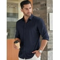 thumbnail image 2 of COOFANDY Men's Long Sleeve Dress Shirt Casual Button Down Shirts Wrinkle Free Untucked Slim Fit Shirt, 2 of 6