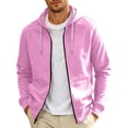 thumbnail image 3 of GrmtClth Mens Hoodies Zip Up Lightweight Long Sleeve Full Zip Casual Loose Hooded Sweatshirts Drawstring Sports Jackets Streetwear with Pockets XL, 3 of 9