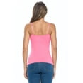 thumbnail image 5 of ACTIVE UNIFORMS Women's Camisole Cotton Stretch Undershirt with Adjustable Strap Tank Top Multi-Pack of 2 (Neon Pink, 3X-Large), 5 of 6