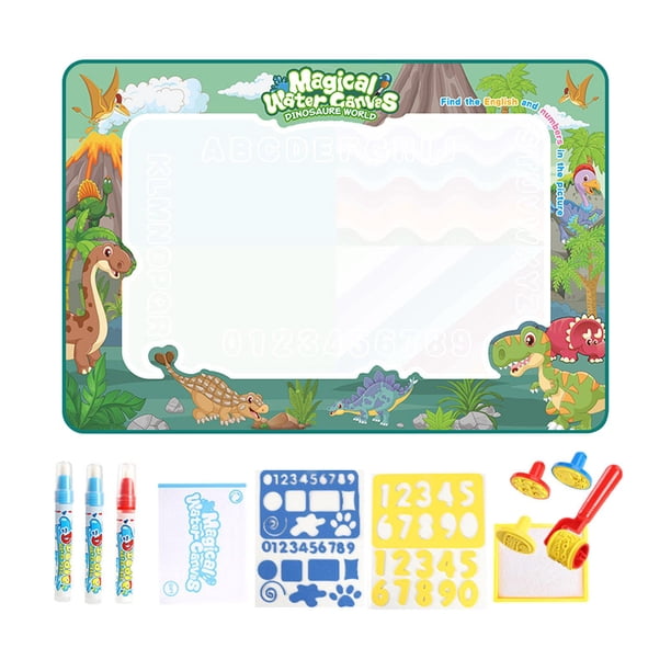 Tapete para con pintura al agua, almohadilla para colorear con bolígrafo, tablero para escribir y pintar, para niños de 3, 4 y 5 años Dinosaurio
