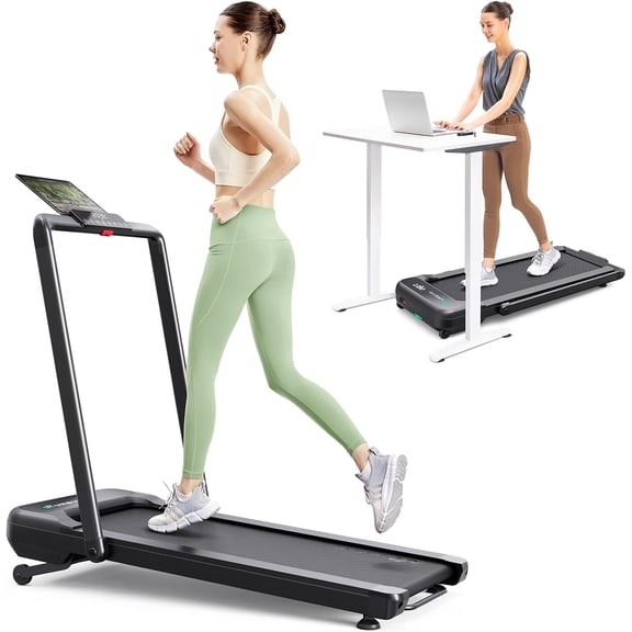 UREVO Strol 2E 2-in-1 Foldable Treadmill for Running & Walking