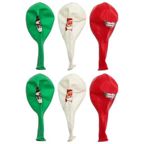 Raindrops 30Pcs Round Latex Balloons Assorted Color Christmas Style Decoration Party Props 1.6x0.6in