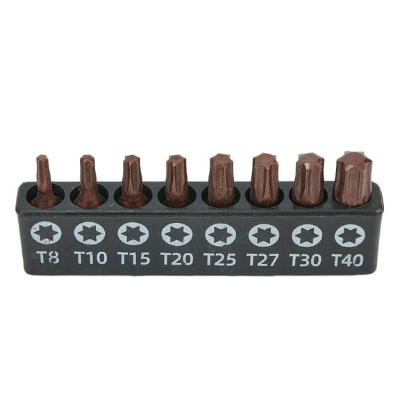 8Pc Ph/Torx Star Screwdriver Bits 25Mm Hex Shank Security Magnetic Driver Bit Setc