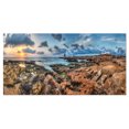 thumbnail image 2 of Ciel Bleu sur Côte Rocheuse Rugueuse - Grande Toile d'Art de Bord de Mer, 2 of 3