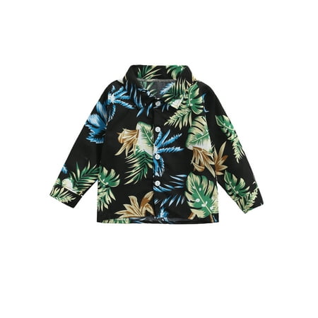 

Bmnmsl Baby Long-sleeved Shirt with Flower Pattern Autumn Coats