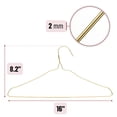 thumbnail image 3 of Perchas de alambre Mr. Pen, 20 unidades, metal dorado, para ropa, 3 of 9