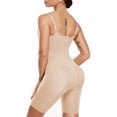 thumbnail image 2 of FITVALEN Seamless Women's Tummy Control Open Bust Mid-Thigh Bodysuit Shapewear, 2 of 6