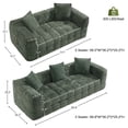 thumbnail image 3 of Rophefx Modern Upholstered Cloud Sofa, Chenille 2 Seater and 3 Seater Sofa Set Deep Seat Compression Couch, No Assembly Required, 3 of 9