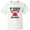 thumbnail image 3 of Inktastic Grandma Grandpa Love Me Boys Youth T-Shirt, 3 of 5