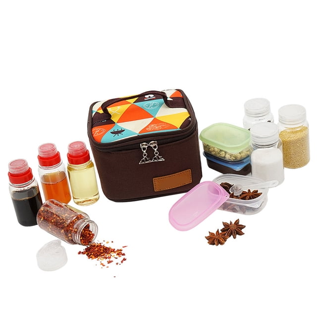 Juego de frascos para especias Bling Bling tarros portátiles con Juego de bolsas grado profesional
