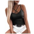 thumbnail image 2 of Débardeurs pour Femmes Athletic Works Débardeur Mode Sans Manches à Bretelles Croisées T-Shirt, 2 of 5