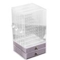 thumbnail image 3 of Jewelry Necklace Box Acrylic Earrings Dust-proof Rack Transparent Studs Finishing Storage Case, 3 of 8