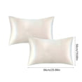 thumbnail image 3 of Satin Pillowcase Set Of 2 Queen Size 20x30 Inches Pillow Cases For Hair And Super Soft Pillow Covers With Closure Washable H, 3 of 6