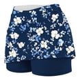 thumbnail image 4 of Feancey Women's Casual Skorts with Pockets High Waisted Athletic Golf Tennis Skirts Tummy Control Floral Skort Comfy Mini Skirt 2026 Summer Clothes Navy M, 4 of 6