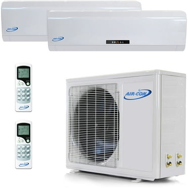 2 Zone Mini Split 9000 12000 Ductless Air Conditioner Pre-Charged 21 Seer Dual Zone Mini Split