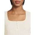 thumbnail image 4 of Self Esteem Juniors Square Neck Henley Top, 4 of 5
