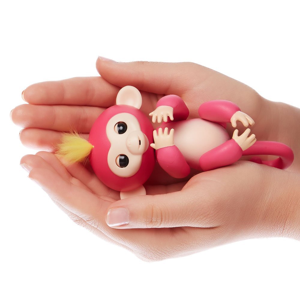 Fingerlings - Interactive Baby Monkey - Bella (Pink with Yellow Hair) By WowWee - image 4 of 4