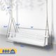 thumbnail image 4 of Zimtown Columpio de Madera para Patio, Columpio para Porche, Banco Resistente de 880 Libras con Cadenas Colgantes para Exteriores, 5 Pies, Blanco, 4 of 8