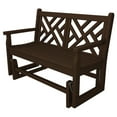 thumbnail image 1 of POLYWOOD&reg; Chippendale 4 ft. Recycled Plastic Outdoor Glider Loveseat, 1 of 2