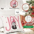 thumbnail image 5 of Christmas Throw Pillow Covers 22x22 Set of 4, Merry Christmas Xmas Winter Decorative Holiday Cushion Pillow Cases 22 x 22 for Outdoor Indoor Farmhouse Home House Room Couch Decor (Red), 5 of 6