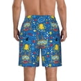 thumbnail image 3 of Yiaed Animals1 Print Men's Swim Trunks with Lining Quick Dry Sports Shorts Beach Shorts Boardshorts-Medium, 3 of 5