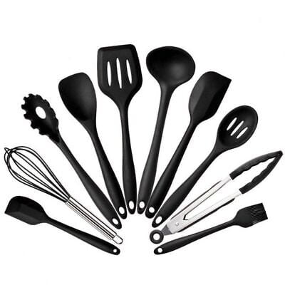 

LEEMIOP Kitchenware Silicone Heat Resistant Kitchen Cooking Utensils Non-stick Tools Set