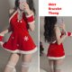 thumbnail image 5 of Conjunto de lencería navideña para mujer, gorro de Papá Noel, pijama sexy, falda, tanga, tocado, camisón de Año Nuevo, regalos, 5 of 5