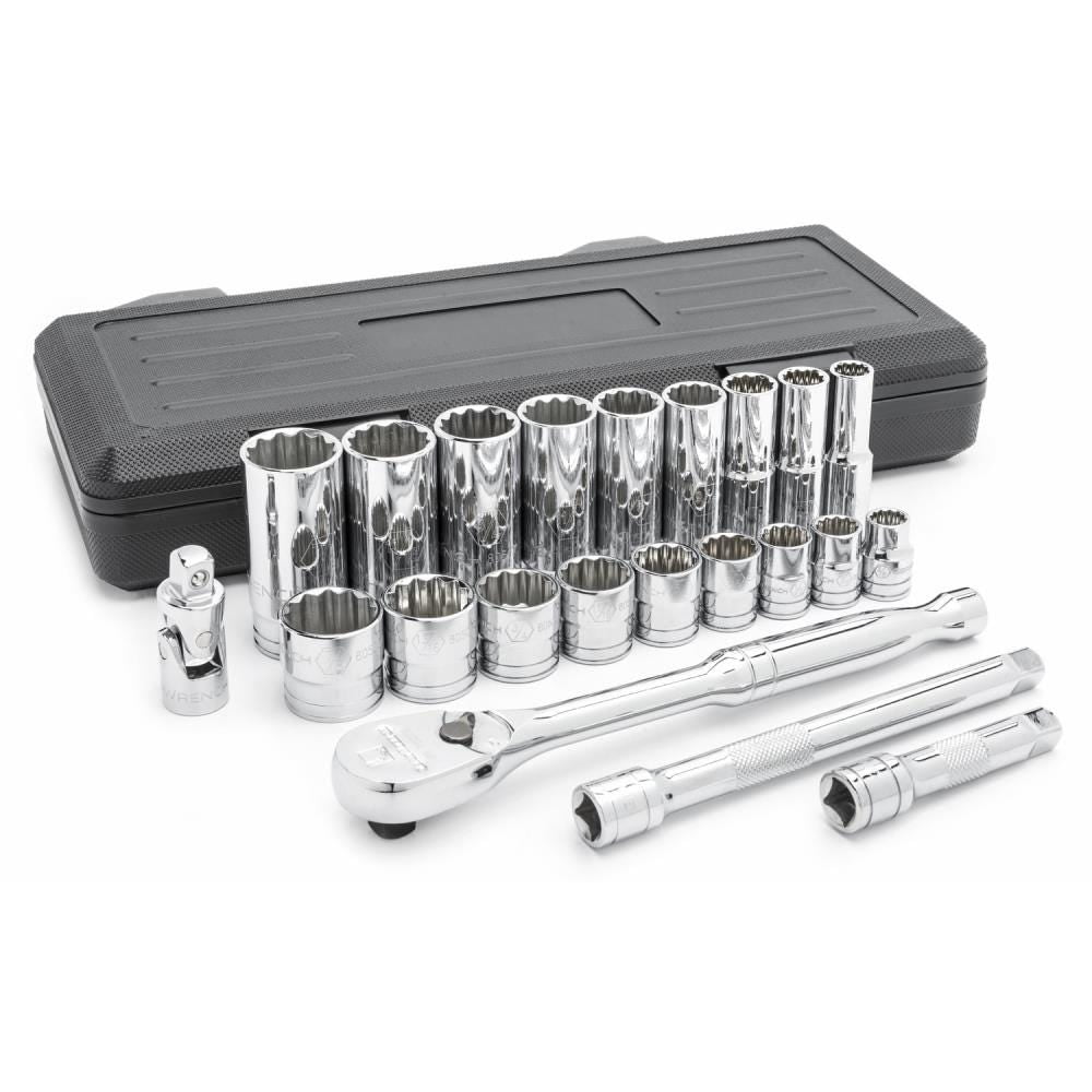 Gearwrench80691 3/8 In. Drive 12 Point SAE, 22 Pc. Socket Set