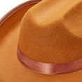 thumbnail image 5 of Cowboy Hat for Kids Girls Boys Wide Brim Hats Felt Western Cowgirl Hats for Cosplay Fancy Dress Dress-up Party, 5 of 7