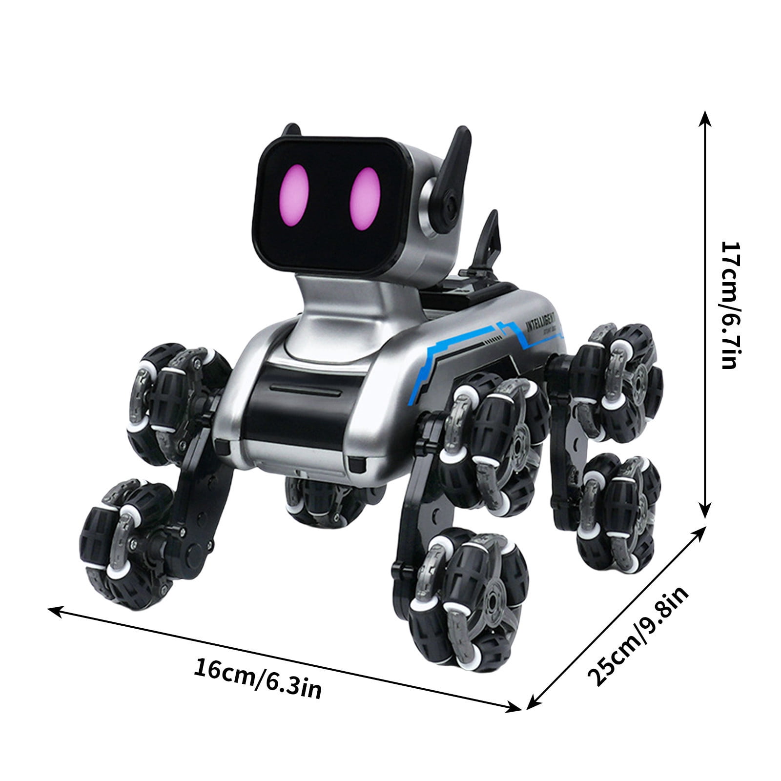 YOHAVEN Gesture Sensing Stunt Robot Dog Car, Remote Control Stunt Car with 360° Spins LED Lights Music for Party Indoor Outdoor Play Decor