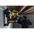 thumbnail image 3 of Nivel láser DEWALT 20V MAX Cross Line 3X360 Green DCLE34031B, 3 of 9
