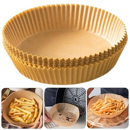 

Ostrifin 1 Pack Air Fryer Disposable Paper Liners Basket Non-Stick Oil-Proof Baking Paper