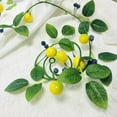 thumbnail image 1 of Artificial Lemon Vine,Fake Lemon Blueberries Hanging Plant Vine Fruits Flower Garland Wreath for Home Patio Party Wedding Christmas Spring Decoration, 1 of 9