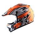 thumbnail image 3 of 1Storm Youth Motocross Helmet BMX MX ATV Dirt Bike Helmet HBOY Matt Star Orange + Goggles + MG Youth Orange Glove Bundle, 3 of 8