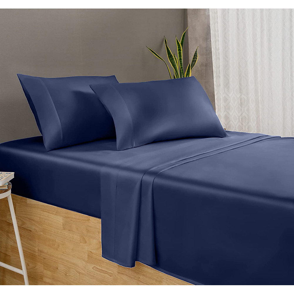 Luxury 800 Thread Count Full Size 100 Cotton Sheets Folkstone Blue