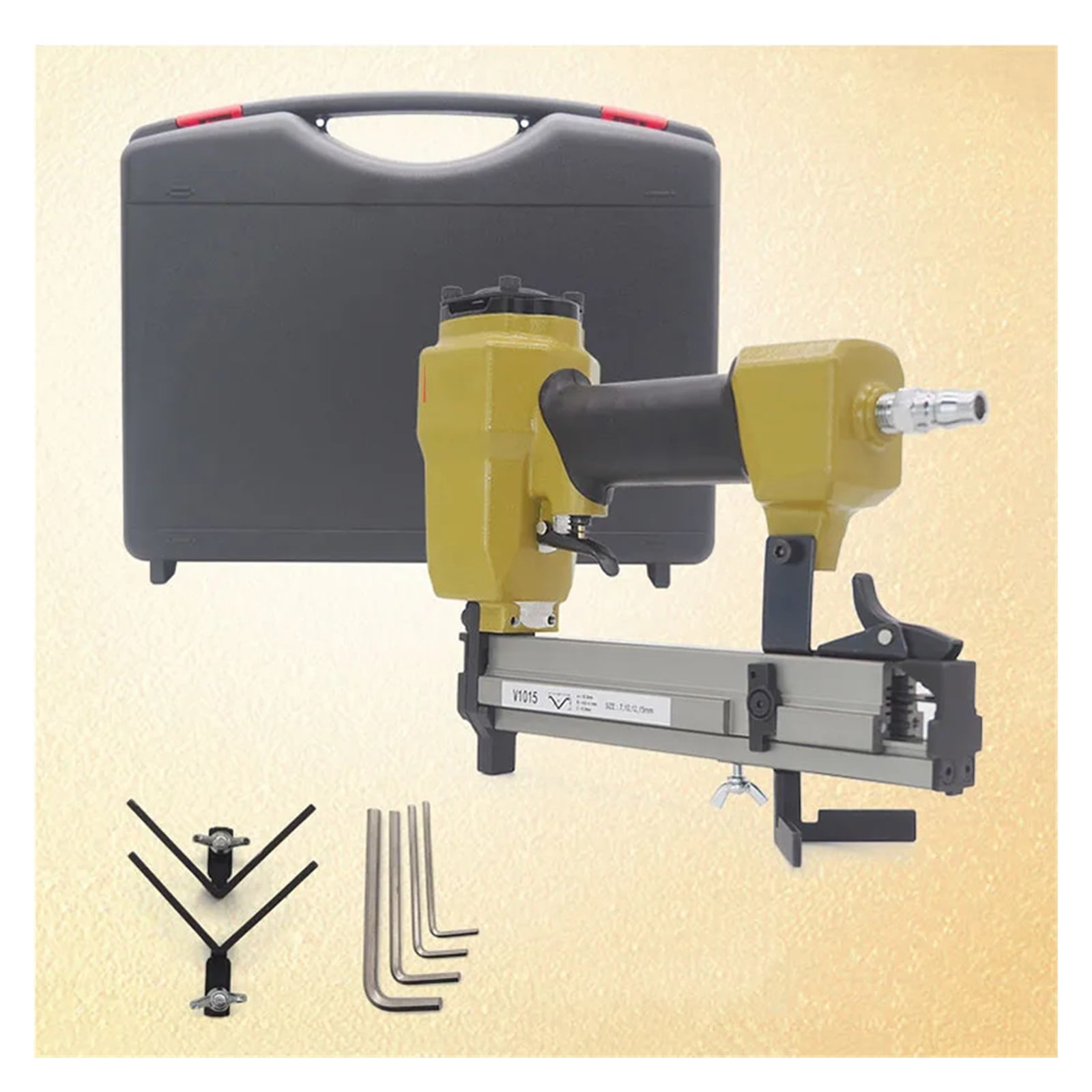 V1015B Pneumatic V Nailer Fe Nail Gun V-type Nail 4*10.3mm 7-15mm Fe Stapler ,Power Tools