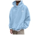 thumbnail image 2 of WILLBEST Sudaderas Navideñas para Hombre, Moda De Ocio, Impresión Digital 3D, Suéter con Capucha De Manga Larga Grande, 2 of 7