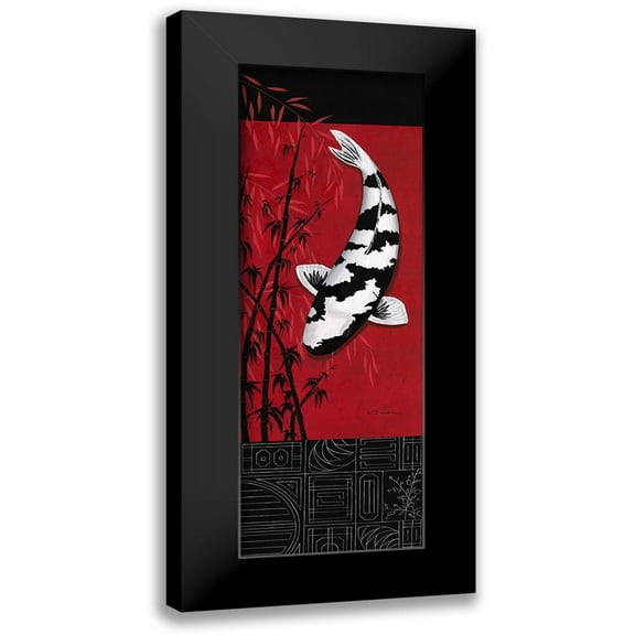 Gruhn, Nicole 7x14 Black Modern Framed Museum Art Print Titled - Premium Shiro Utsuri
