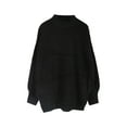 thumbnail image 6 of hirigin Women's Turtleneck Sweaters Casual Oversized Batwing Long Sleeve Pullover Loose Chunky Knit Jumper, 6 of 9