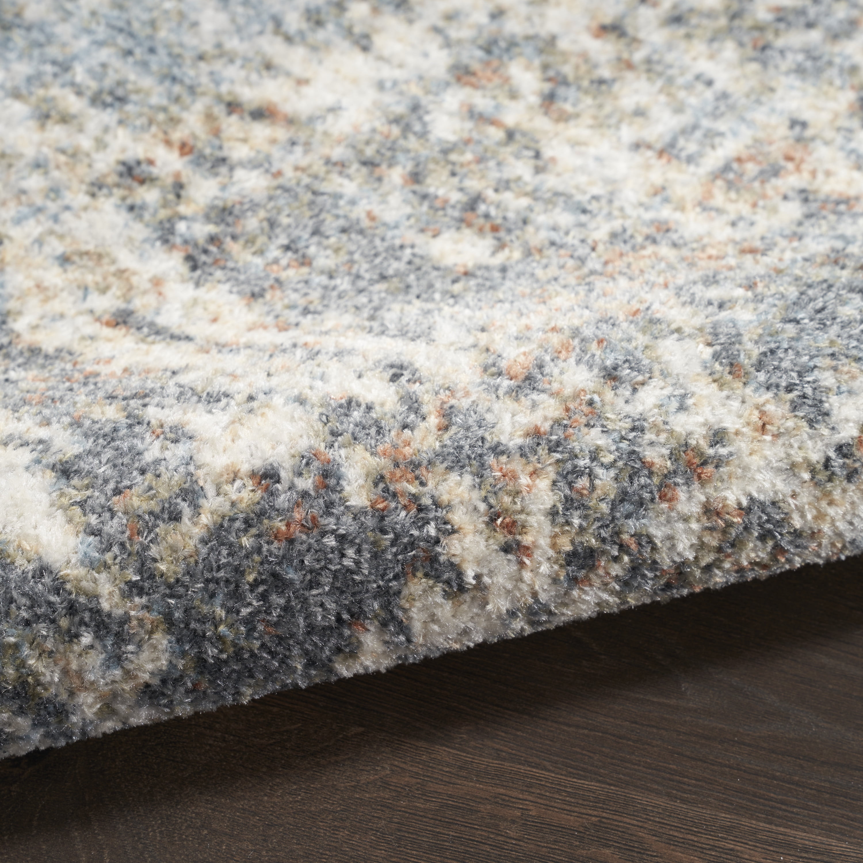 Nourison Astra Machine Washable Abstract Multicolor 6'7" x 9' Area Rug (7x9)