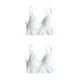 thumbnail image 4 of Minnieouse Sujetador de mujer Push Up Sujetador deportivo Conjunto Sexy Sujetador activo sin costuras Mujeres Fitness Crop Blanco 2Conjunto, 4 of 6