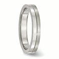 thumbnail image 4 of Chisel Stainless Steel 4mm Brushed and Polished Wedding Band Size 11  Men, 4 of 6