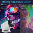 thumbnail image 3 of Salange P30 LCD Display Mini Multimedia Projector Native 1080P Support 4K 8K Home Theatre, 3 of 8