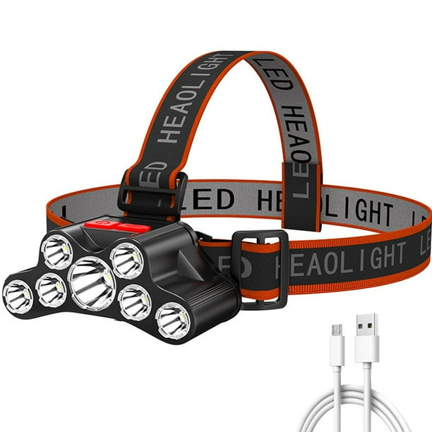 WDOplteas 7LED Linterna USB Recargable 4 Modos Al Aire Libre Camping Ciclismo Principal