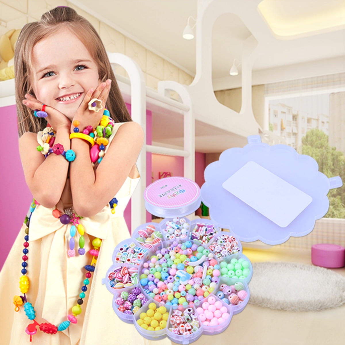 Girls beads set discount