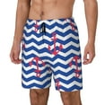 thumbnail image 2 of Gaeub Nautical Anchors Mens Swim Trunks Stretch Beach Shorts Quick Dry for Men Swim Shorts Swimwear with Pockets- XX-Large, 2 of 9